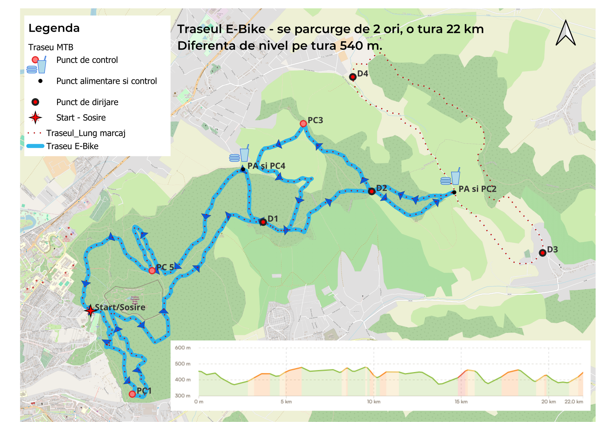 Traseul E-bike